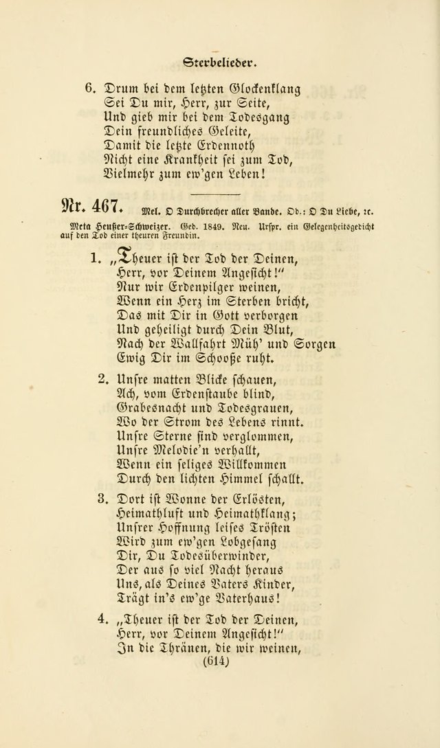 Deutsches Gesang- und Choralbuch: eine Auswahl geistlicher Lieder ... Neue, verbesserte und verhmehrte Aufl. page 611