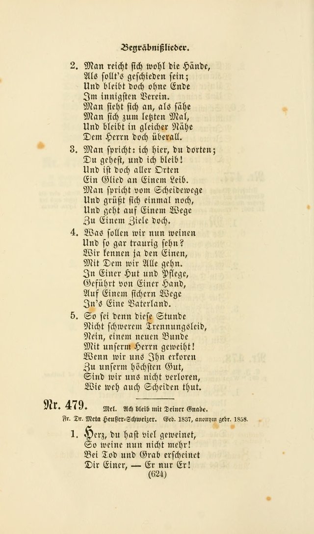 Deutsches Gesang- und Choralbuch: eine Auswahl geistlicher Lieder ... Neue, verbesserte und verhmehrte Aufl. page 621