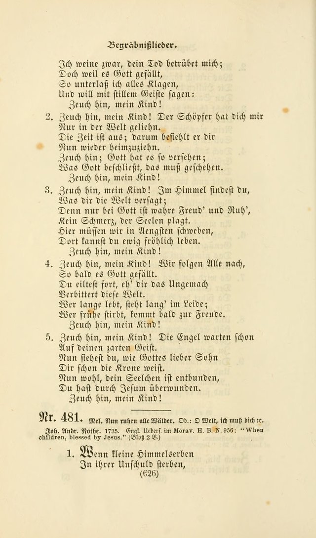 Deutsches Gesang- und Choralbuch: eine Auswahl geistlicher Lieder ... Neue, verbesserte und verhmehrte Aufl. page 623