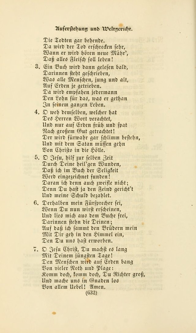 Deutsches Gesang- und Choralbuch: eine Auswahl geistlicher Lieder ... Neue, verbesserte und verhmehrte Aufl. page 629