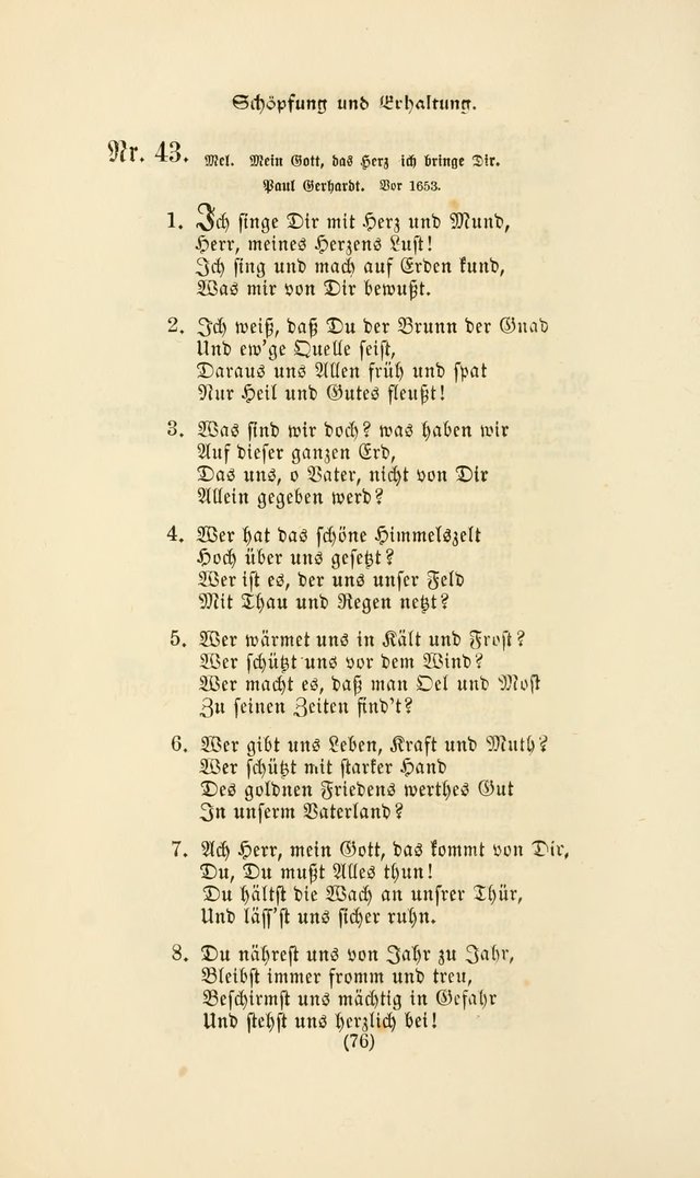 Deutsches Gesang- und Choralbuch: eine Auswahl geistlicher Lieder ... Neue, verbesserte und verhmehrte Aufl. page 73