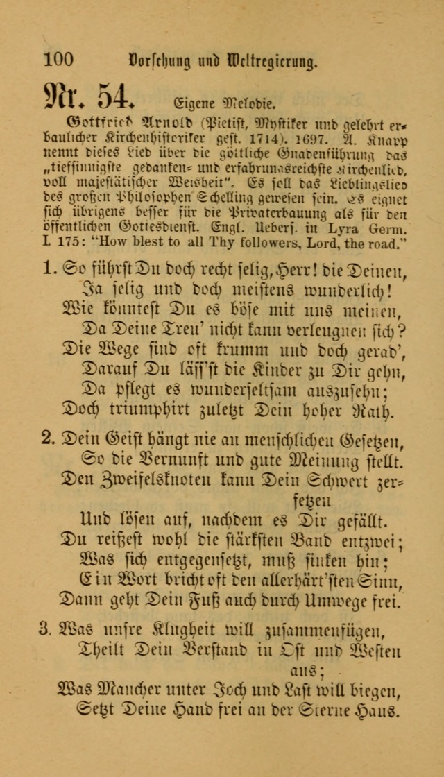 Deutsches Gesangbuch: eine auswahl geistlicher Lieder aus allen Zeiten der Christlichen Kirche für kirchliche und häusliche Gebrauch (Neue, verb. und verm. Aufl) page 100