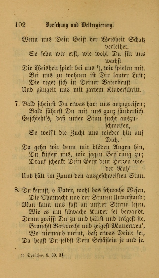 Deutsches Gesangbuch: eine auswahl geistlicher Lieder aus allen Zeiten der Christlichen Kirche für kirchliche und häusliche Gebrauch (Neue, verb. und verm. Aufl) page 102