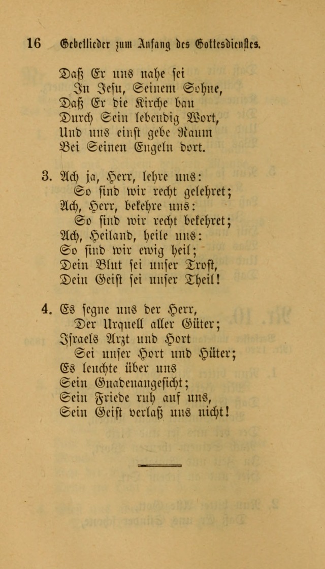 Deutsches Gesangbuch: eine auswahl geistlicher Lieder aus allen Zeiten der Christlichen Kirche für kirchliche und häusliche Gebrauch (Neue, verb. und verm. Aufl) page 16