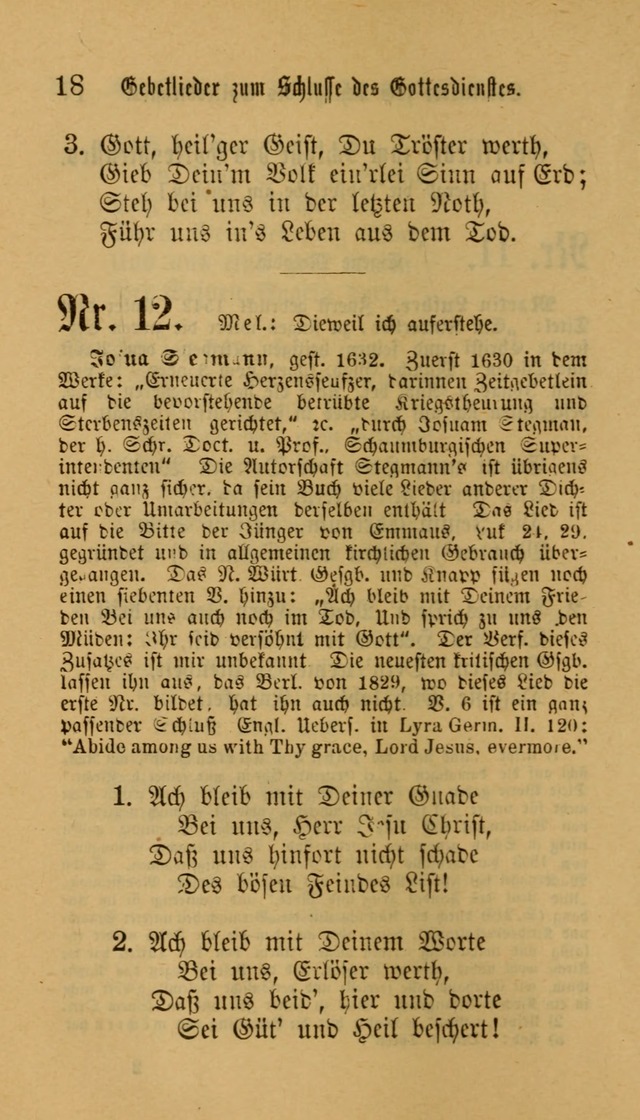 Deutsches Gesangbuch: eine auswahl geistlicher Lieder aus allen Zeiten der Christlichen Kirche für kirchliche und häusliche Gebrauch (Neue, verb. und verm. Aufl) page 18