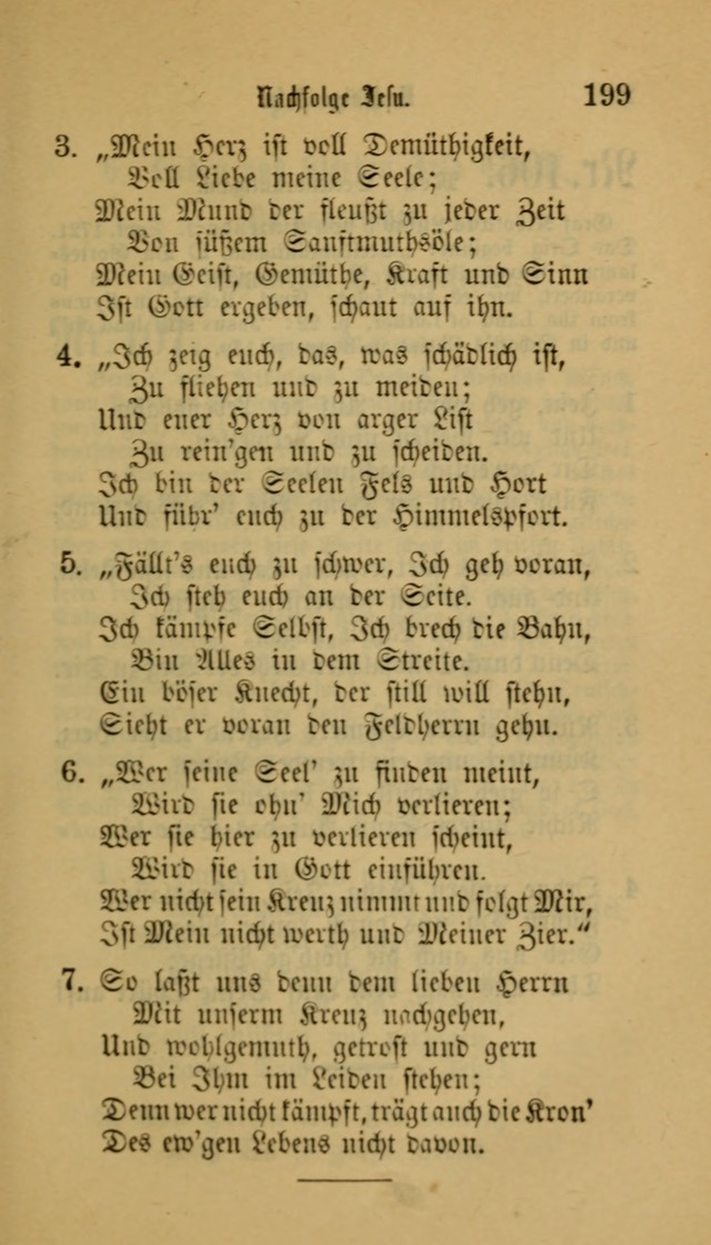 Deutsches Gesangbuch: eine auswahl geistlicher Lieder aus allen Zeiten der Christlichen Kirche für kirchliche und häusliche Gebrauch (Neue, verb. und verm. Aufl) page 199