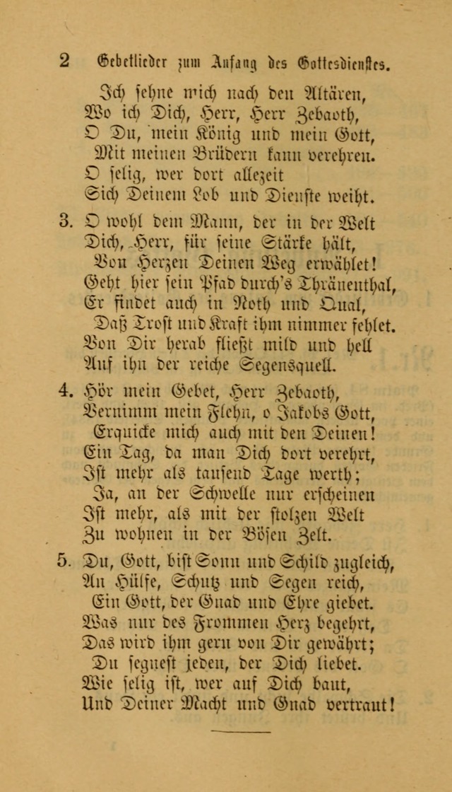 Deutsches Gesangbuch: eine auswahl geistlicher Lieder aus allen Zeiten der Christlichen Kirche für kirchliche und häusliche Gebrauch (Neue, verb. und verm. Aufl) page 2