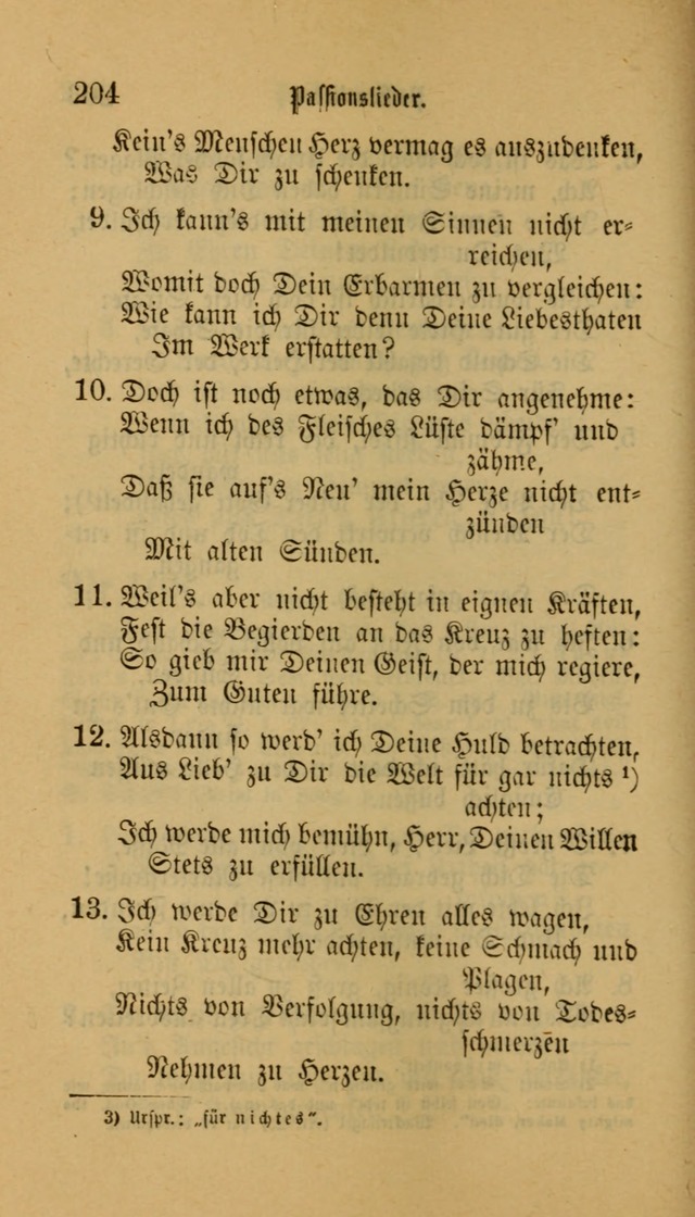 Deutsches Gesangbuch: eine auswahl geistlicher Lieder aus allen Zeiten der Christlichen Kirche für kirchliche und häusliche Gebrauch (Neue, verb. und verm. Aufl) page 204