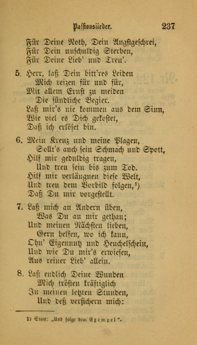 Deutsches Gesangbuch: eine auswahl geistlicher Lieder aus allen Zeiten der Christlichen Kirche für kirchliche und häusliche Gebrauch (Neue, verb. und verm. Aufl) page 237