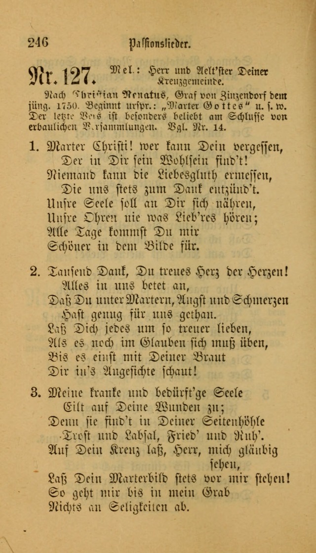 Deutsches Gesangbuch: eine auswahl geistlicher Lieder aus allen Zeiten der Christlichen Kirche für kirchliche und häusliche Gebrauch (Neue, verb. und verm. Aufl) page 246