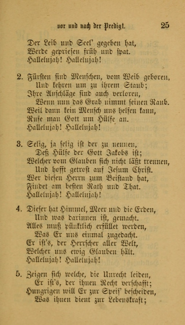 Deutsches Gesangbuch: eine auswahl geistlicher Lieder aus allen Zeiten der Christlichen Kirche für kirchliche und häusliche Gebrauch (Neue, verb. und verm. Aufl) page 25