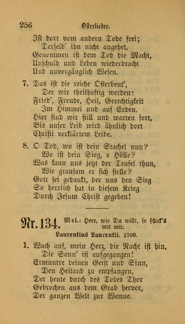 Deutsches Gesangbuch: eine auswahl geistlicher Lieder aus allen Zeiten der Christlichen Kirche für kirchliche und häusliche Gebrauch (Neue, verb. und verm. Aufl) page 256