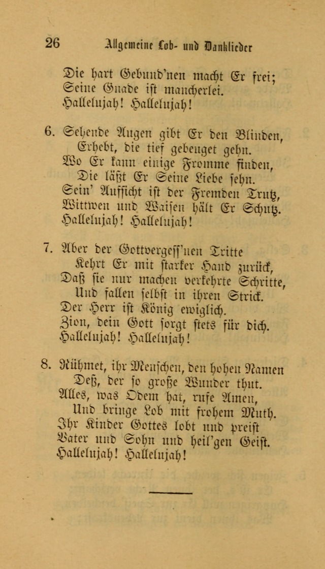 Deutsches Gesangbuch: eine auswahl geistlicher Lieder aus allen Zeiten der Christlichen Kirche für kirchliche und häusliche Gebrauch (Neue, verb. und verm. Aufl) page 26