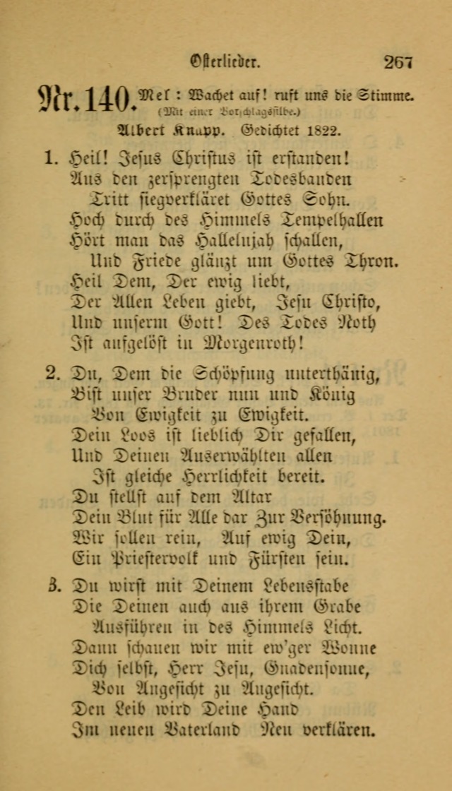 Deutsches Gesangbuch: eine auswahl geistlicher Lieder aus allen Zeiten der Christlichen Kirche für kirchliche und häusliche Gebrauch (Neue, verb. und verm. Aufl) page 267