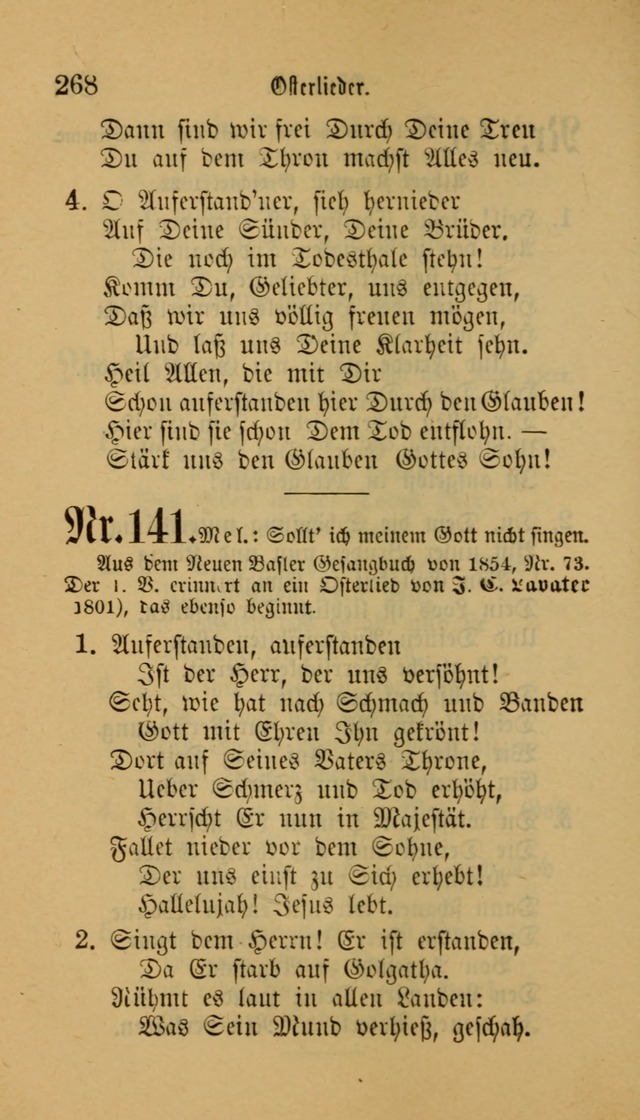 Deutsches Gesangbuch: eine auswahl geistlicher Lieder aus allen Zeiten der Christlichen Kirche für kirchliche und häusliche Gebrauch (Neue, verb. und verm. Aufl) page 268