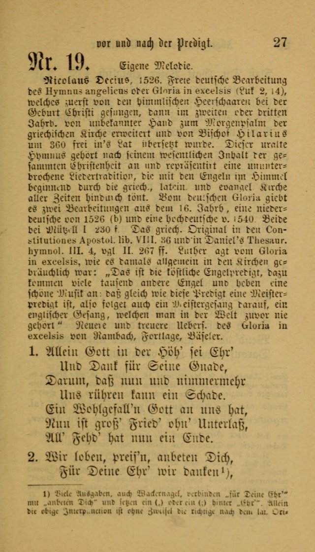 Deutsches Gesangbuch: eine auswahl geistlicher Lieder aus allen Zeiten der Christlichen Kirche für kirchliche und häusliche Gebrauch (Neue, verb. und verm. Aufl) page 27