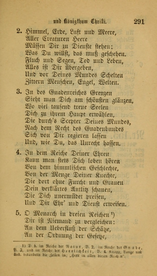 Deutsches Gesangbuch: eine auswahl geistlicher Lieder aus allen Zeiten der Christlichen Kirche für kirchliche und häusliche Gebrauch (Neue, verb. und verm. Aufl) page 291