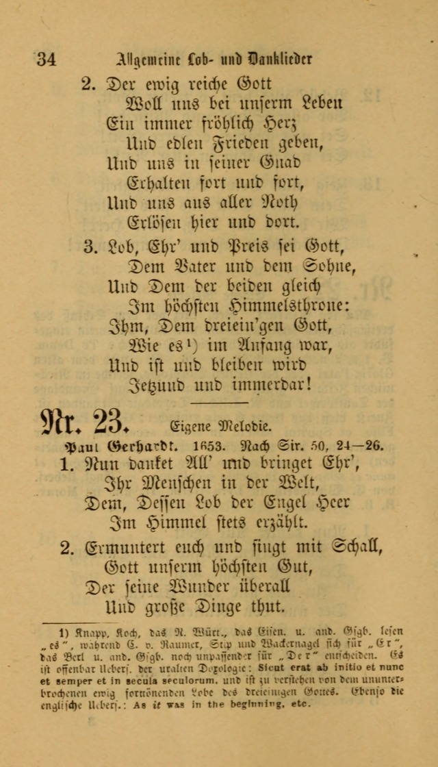 Deutsches Gesangbuch: eine auswahl geistlicher Lieder aus allen Zeiten der Christlichen Kirche für kirchliche und häusliche Gebrauch (Neue, verb. und verm. Aufl) page 34