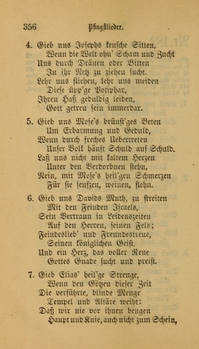 Deutsches Gesangbuch: eine auswahl geistlicher Lieder aus allen Zeiten der Christlichen Kirche für kirchliche und häusliche Gebrauch (Neue, verb. und verm. Aufl) page 356