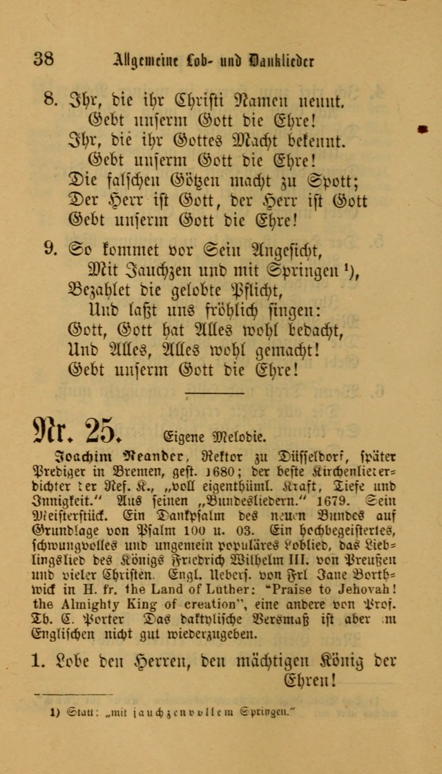 Deutsches Gesangbuch: eine auswahl geistlicher Lieder aus allen Zeiten der Christlichen Kirche für kirchliche und häusliche Gebrauch (Neue, verb. und verm. Aufl) page 38