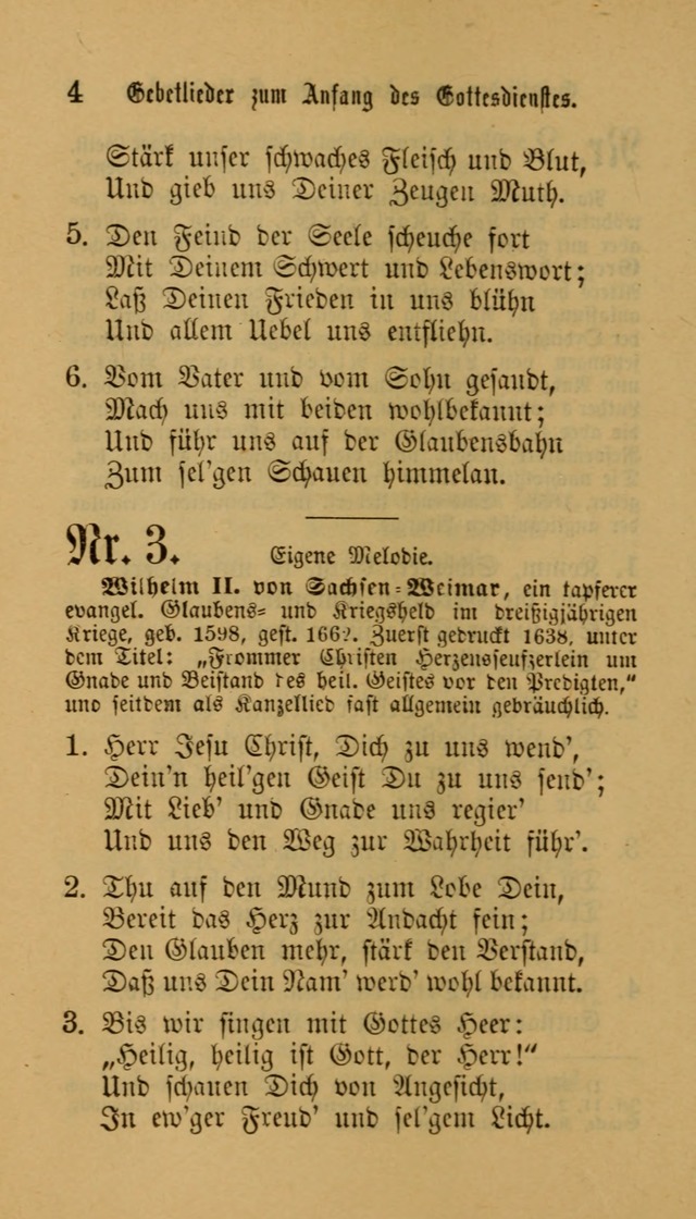 Deutsches Gesangbuch: eine auswahl geistlicher Lieder aus allen Zeiten der Christlichen Kirche für kirchliche und häusliche Gebrauch (Neue, verb. und verm. Aufl) page 4