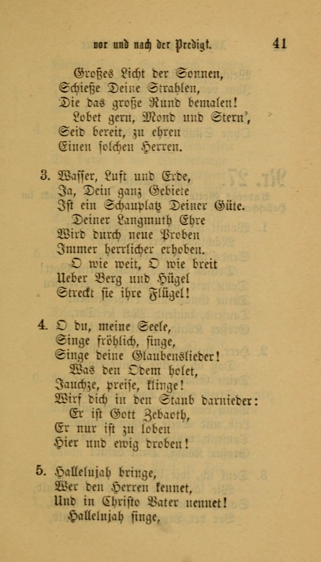 Deutsches Gesangbuch: eine auswahl geistlicher Lieder aus allen Zeiten der Christlichen Kirche für kirchliche und häusliche Gebrauch (Neue, verb. und verm. Aufl) page 41