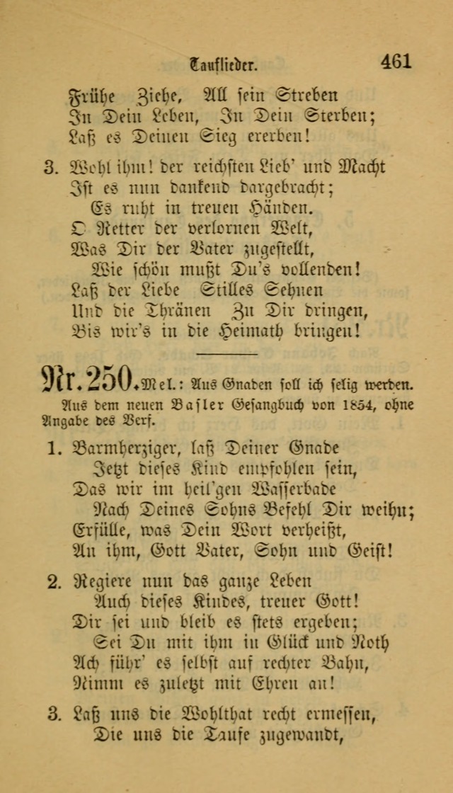 Deutsches Gesangbuch: eine auswahl geistlicher Lieder aus allen Zeiten der Christlichen Kirche für kirchliche und häusliche Gebrauch (Neue, verb. und verm. Aufl) page 463