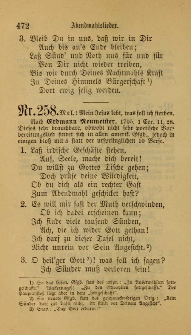 Deutsches Gesangbuch: eine auswahl geistlicher Lieder aus allen Zeiten der Christlichen Kirche für kirchliche und häusliche Gebrauch (Neue, verb. und verm. Aufl) page 474