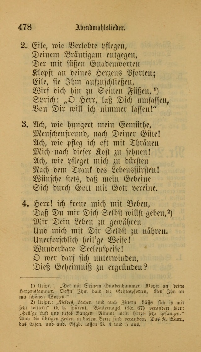 Deutsches Gesangbuch: eine auswahl geistlicher Lieder aus allen Zeiten der Christlichen Kirche für kirchliche und häusliche Gebrauch (Neue, verb. und verm. Aufl) page 480