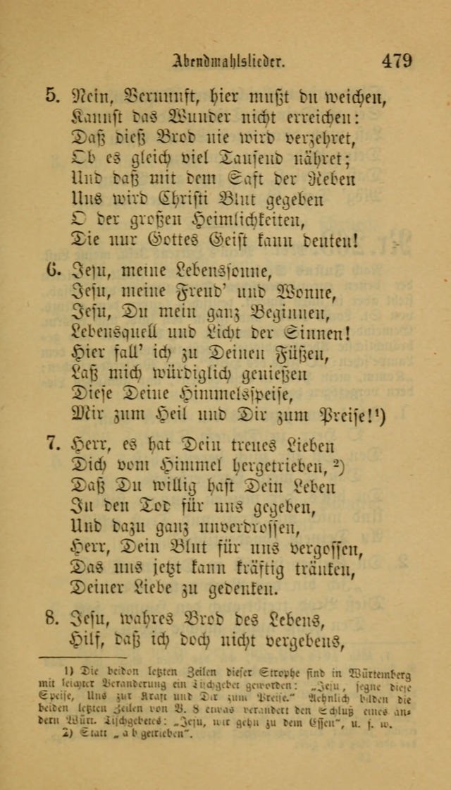 Deutsches Gesangbuch: eine auswahl geistlicher Lieder aus allen Zeiten der Christlichen Kirche für kirchliche und häusliche Gebrauch (Neue, verb. und verm. Aufl) page 481