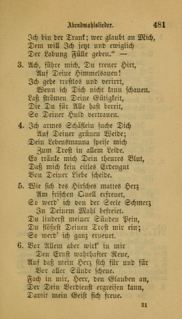 Deutsches Gesangbuch: eine auswahl geistlicher Lieder aus allen Zeiten der Christlichen Kirche für kirchliche und häusliche Gebrauch (Neue, verb. und verm. Aufl) page 483