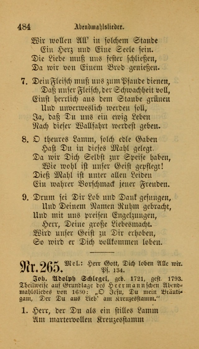 Deutsches Gesangbuch: eine auswahl geistlicher Lieder aus allen Zeiten der Christlichen Kirche für kirchliche und häusliche Gebrauch (Neue, verb. und verm. Aufl) page 486