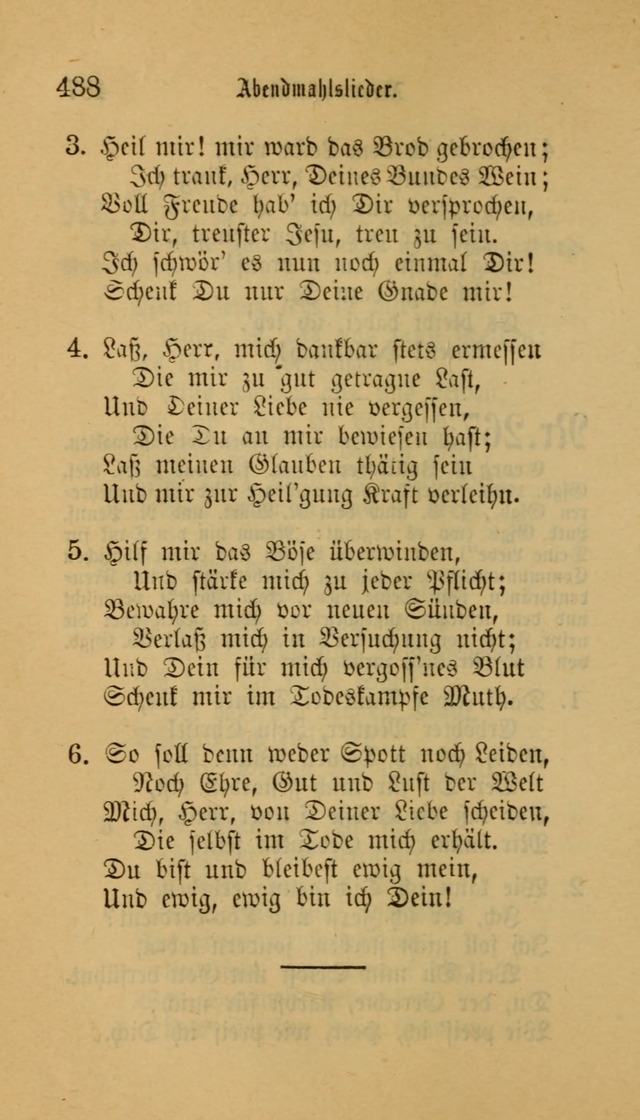 Deutsches Gesangbuch: eine auswahl geistlicher Lieder aus allen Zeiten der Christlichen Kirche für kirchliche und häusliche Gebrauch (Neue, verb. und verm. Aufl) page 490