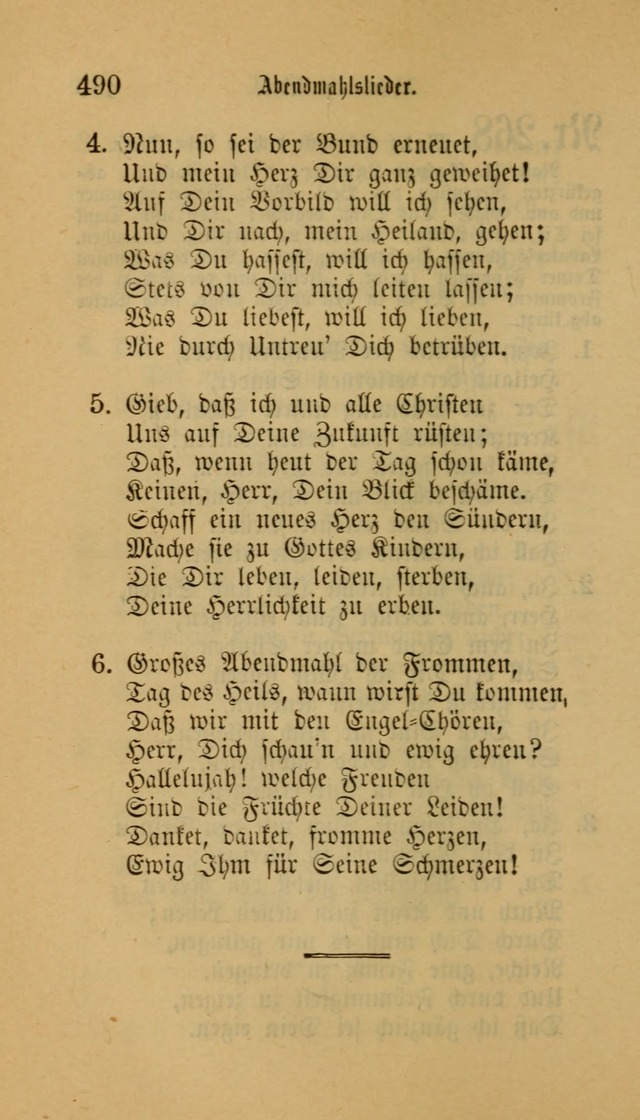 Deutsches Gesangbuch: eine auswahl geistlicher Lieder aus allen Zeiten der Christlichen Kirche für kirchliche und häusliche Gebrauch (Neue, verb. und verm. Aufl) page 492