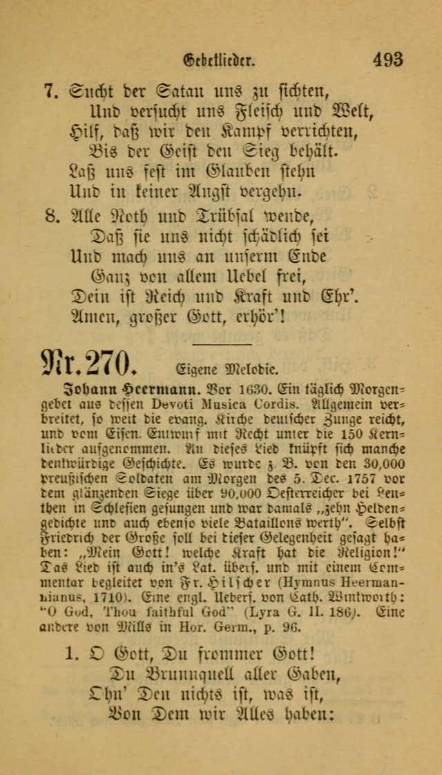 Deutsches Gesangbuch: eine auswahl geistlicher Lieder aus allen Zeiten der Christlichen Kirche für kirchliche und häusliche Gebrauch (Neue, verb. und verm. Aufl) page 495