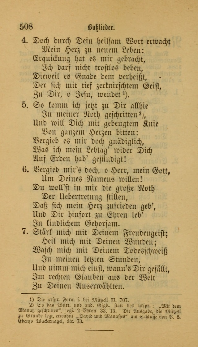 Deutsches Gesangbuch: eine auswahl geistlicher Lieder aus allen Zeiten der Christlichen Kirche für kirchliche und häusliche Gebrauch (Neue, verb. und verm. Aufl) page 510