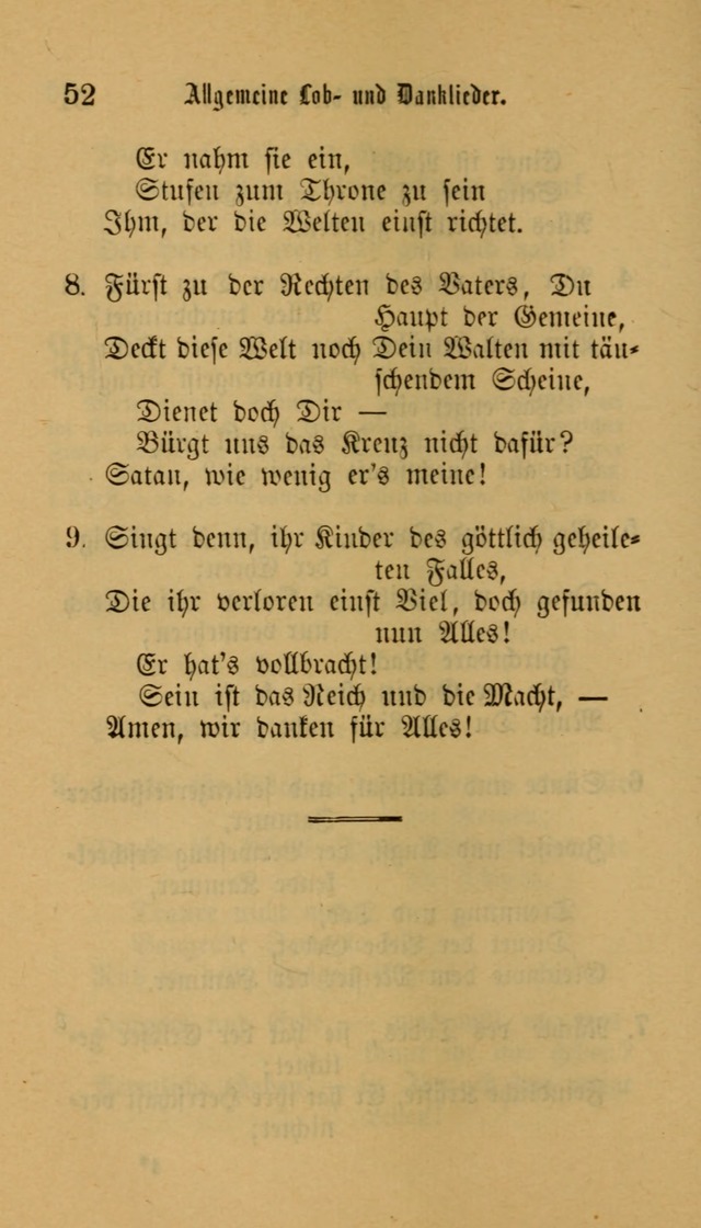 Deutsches Gesangbuch: eine auswahl geistlicher Lieder aus allen Zeiten der Christlichen Kirche für kirchliche und häusliche Gebrauch (Neue, verb. und verm. Aufl) page 52