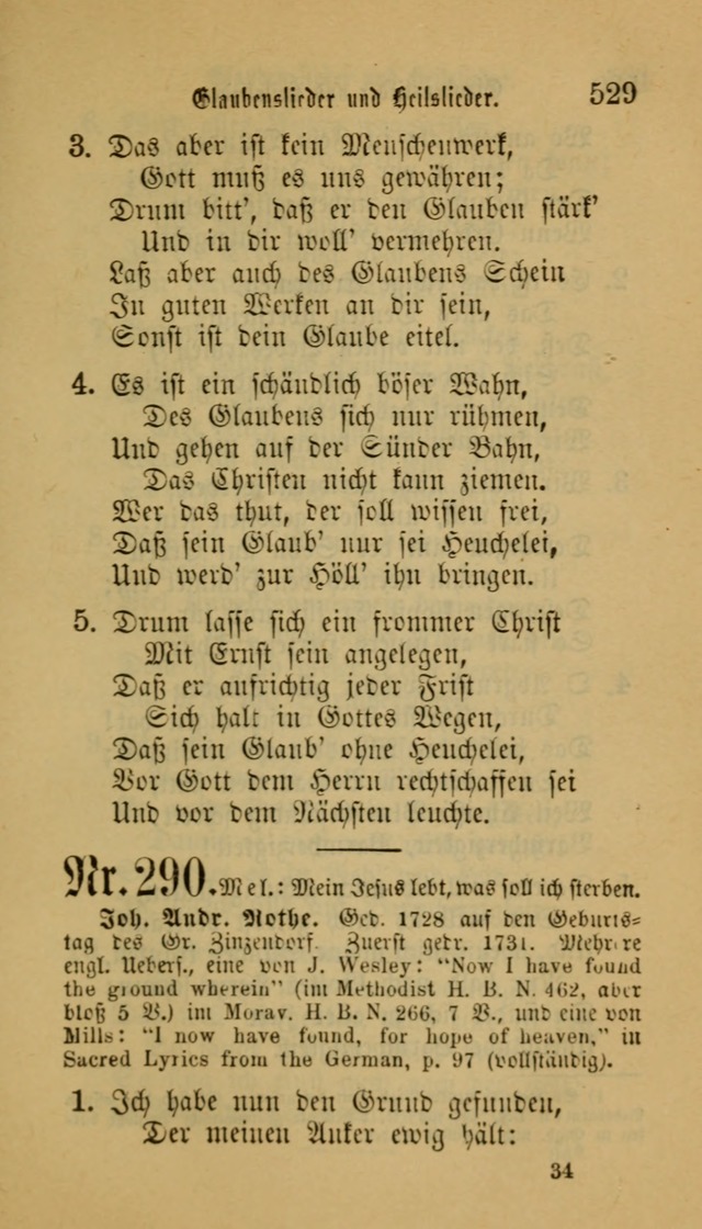 Deutsches Gesangbuch: eine auswahl geistlicher Lieder aus allen Zeiten der Christlichen Kirche für kirchliche und häusliche Gebrauch (Neue, verb. und verm. Aufl) page 531