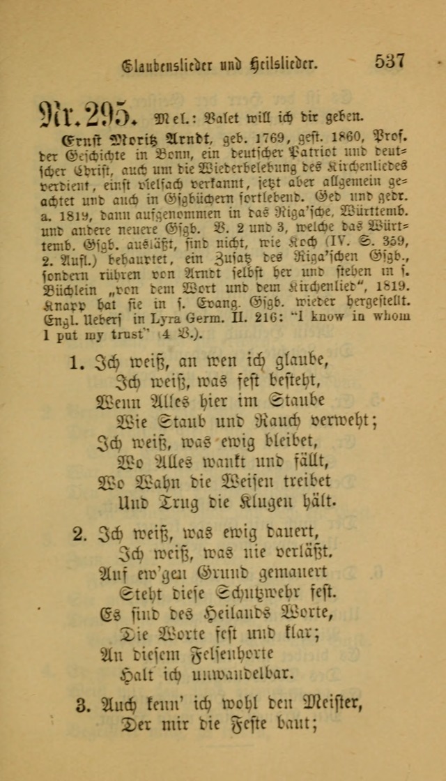 Deutsches Gesangbuch: eine auswahl geistlicher Lieder aus allen Zeiten der Christlichen Kirche für kirchliche und häusliche Gebrauch (Neue, verb. und verm. Aufl) page 539