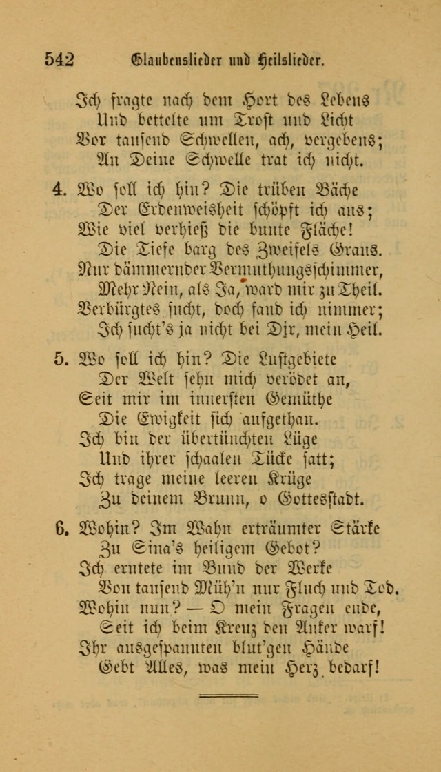 Deutsches Gesangbuch: eine auswahl geistlicher Lieder aus allen Zeiten der Christlichen Kirche für kirchliche und häusliche Gebrauch (Neue, verb. und verm. Aufl) page 544