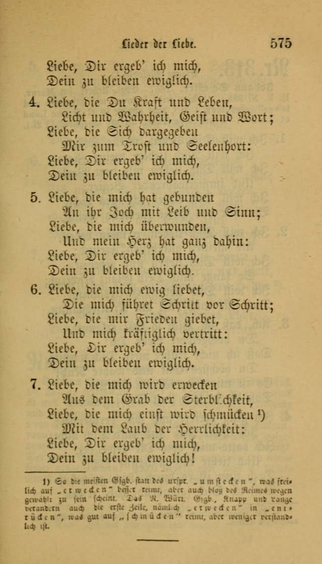 Deutsches Gesangbuch: eine auswahl geistlicher Lieder aus allen Zeiten der Christlichen Kirche für kirchliche und häusliche Gebrauch (Neue, verb. und verm. Aufl) page 577