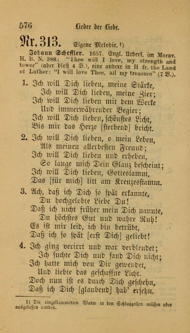 Deutsches Gesangbuch: eine auswahl geistlicher Lieder aus allen Zeiten der Christlichen Kirche für kirchliche und häusliche Gebrauch (Neue, verb. und verm. Aufl) page 578