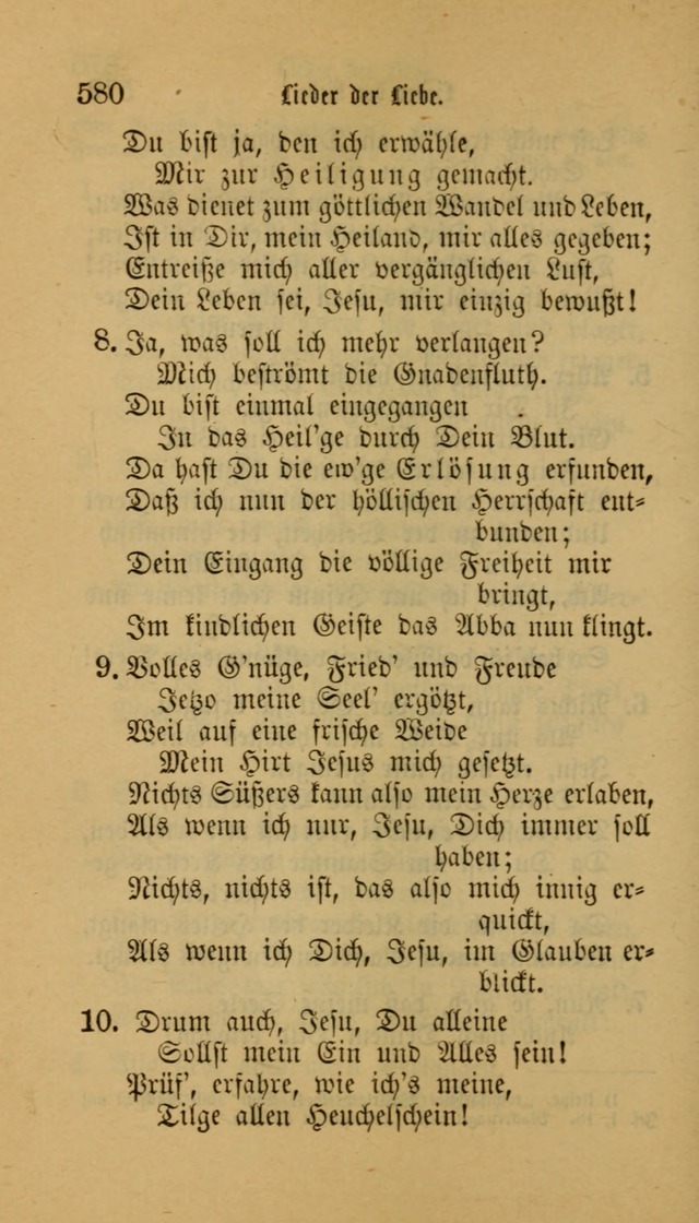 Deutsches Gesangbuch: eine auswahl geistlicher Lieder aus allen Zeiten der Christlichen Kirche für kirchliche und häusliche Gebrauch (Neue, verb. und verm. Aufl) page 582