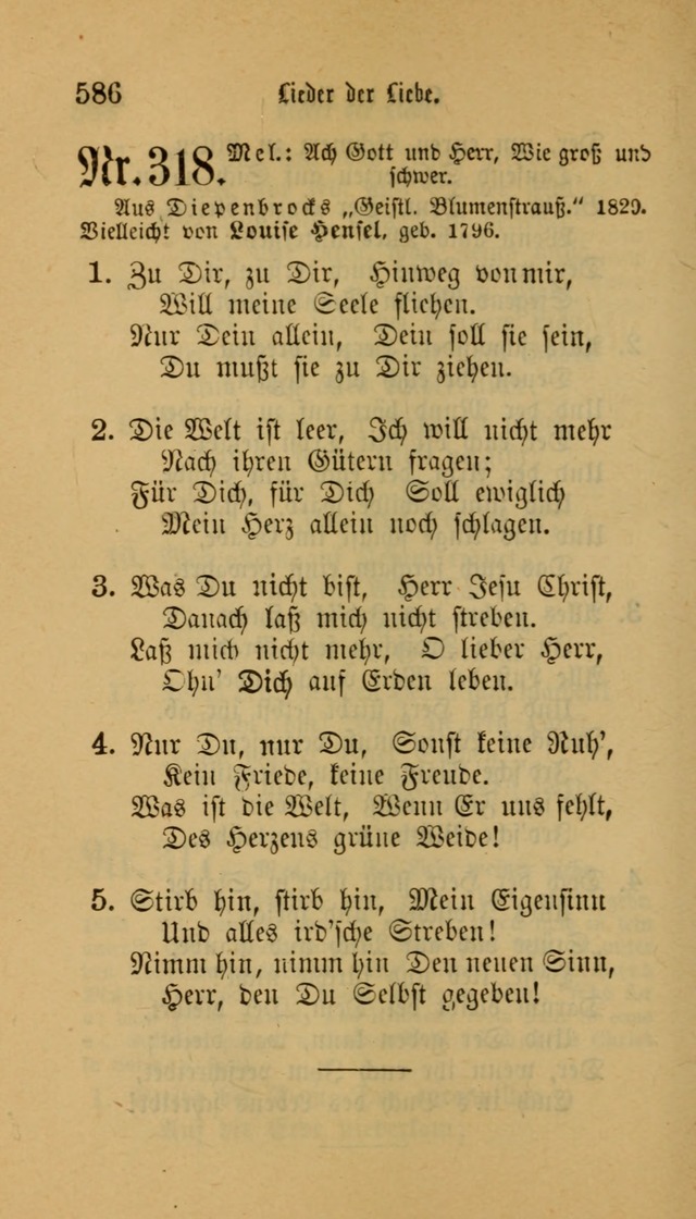 Deutsches Gesangbuch: eine auswahl geistlicher Lieder aus allen Zeiten der Christlichen Kirche für kirchliche und häusliche Gebrauch (Neue, verb. und verm. Aufl) page 588