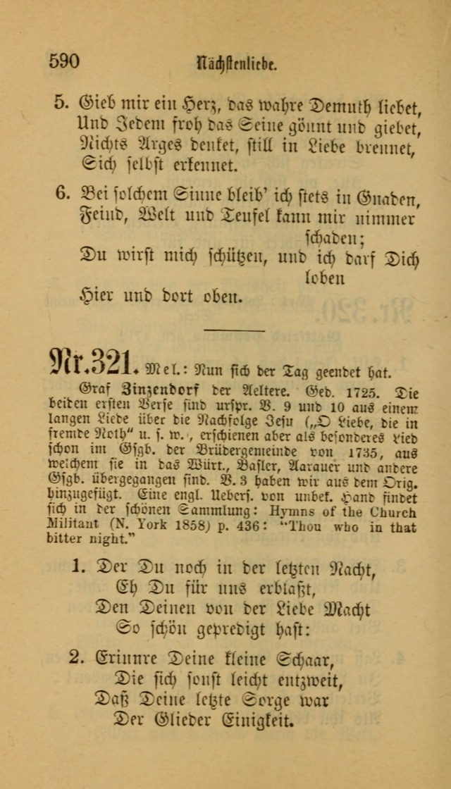 Deutsches Gesangbuch: eine auswahl geistlicher Lieder aus allen Zeiten der Christlichen Kirche für kirchliche und häusliche Gebrauch (Neue, verb. und verm. Aufl) page 592