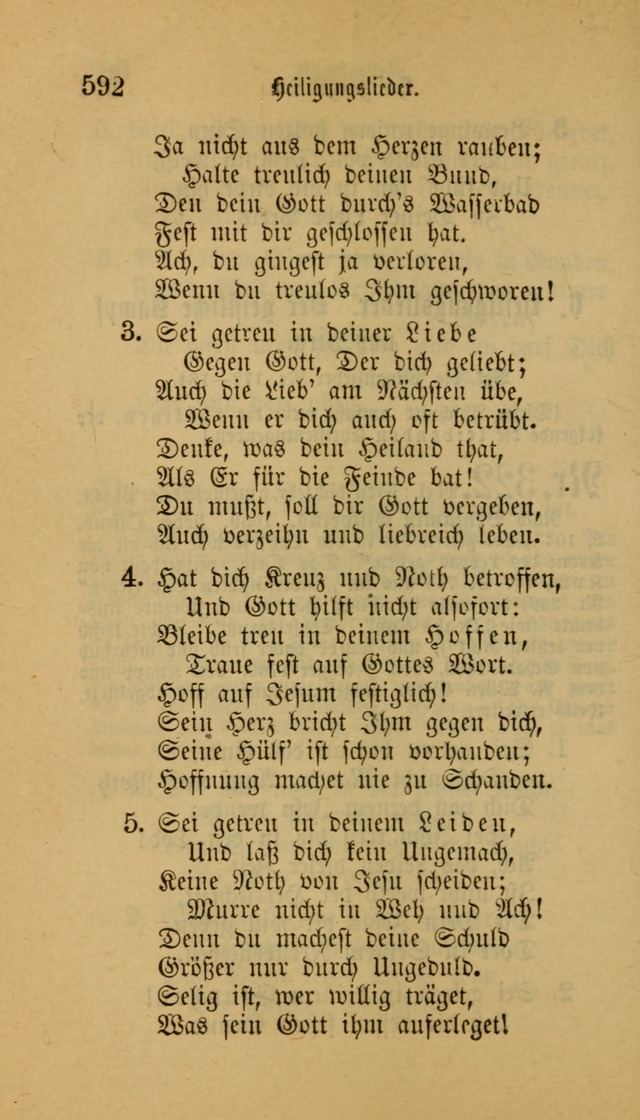 Deutsches Gesangbuch: eine auswahl geistlicher Lieder aus allen Zeiten der Christlichen Kirche für kirchliche und häusliche Gebrauch (Neue, verb. und verm. Aufl) page 594