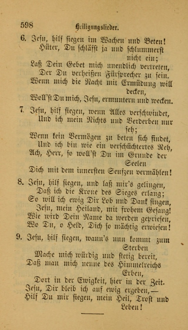 Deutsches Gesangbuch: eine auswahl geistlicher Lieder aus allen Zeiten der Christlichen Kirche für kirchliche und häusliche Gebrauch (Neue, verb. und verm. Aufl) page 600