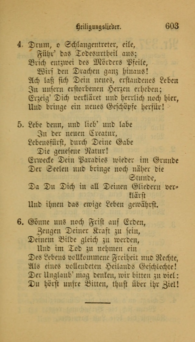 Deutsches Gesangbuch: eine auswahl geistlicher Lieder aus allen Zeiten der Christlichen Kirche für kirchliche und häusliche Gebrauch (Neue, verb. und verm. Aufl) page 605