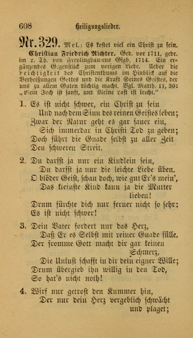 Deutsches Gesangbuch: eine auswahl geistlicher Lieder aus allen Zeiten der Christlichen Kirche für kirchliche und häusliche Gebrauch (Neue, verb. und verm. Aufl) page 610