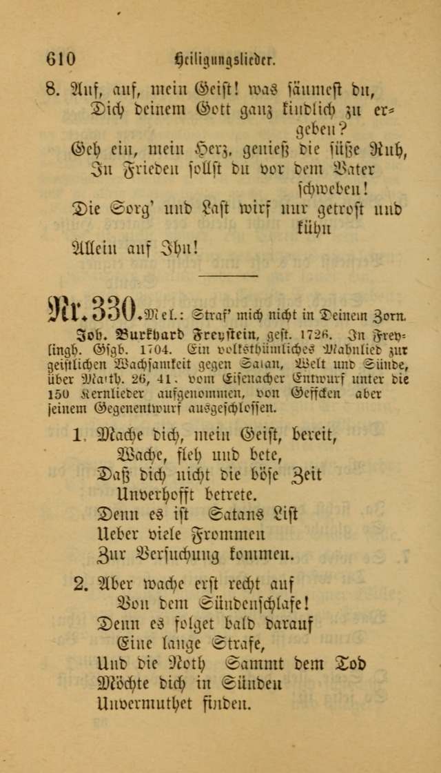 Deutsches Gesangbuch: eine auswahl geistlicher Lieder aus allen Zeiten der Christlichen Kirche für kirchliche und häusliche Gebrauch (Neue, verb. und verm. Aufl) page 612